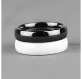 Белое кольцо из керамики Everiot RCM-0001 парное, обручальное