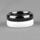 Белое кольцо из керамики Everiot RCM-0001 парное, обручальное