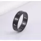 Черное кольцо из нержавеющей стали TATIC RSS-2394 с крестами
