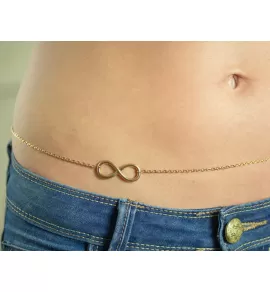 Нательная цепочка Chersy ALBC-4006-GD на талию с символом бесконечности