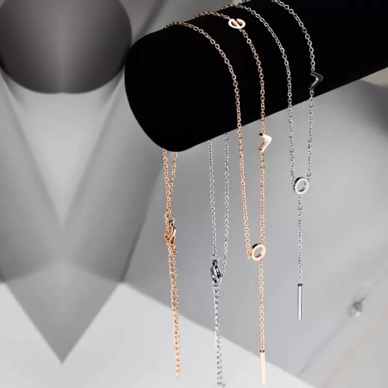 Колье в виде цепочки с буквами "Love" TATIC SNP-03 из стали