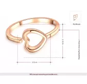 Кольцо ROZI RG-77160B с сердечком