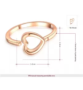 Кольцо ROZI RG-77160B с сердечком