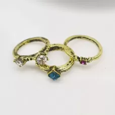 Набор колец на фалангу ALFR-1082-AG в винтажном стиле