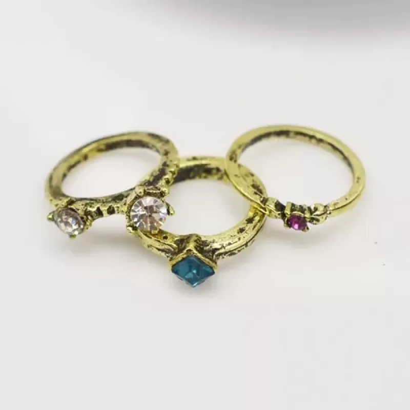 Набор колец на фалангу ALFR-1082-AG в винтажном стиле