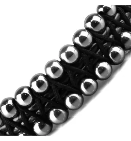 Браслет Everiot Select LNS-3116 из гематита с кельтским узлом