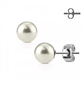 Серьги-гвоздики TATIC SE3090 c искусственным жемчугом