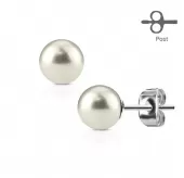 Серьги-гвоздики TATIC SE3090 c искусственным жемчугом