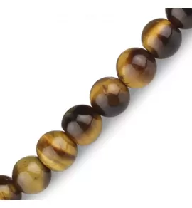 Браслет Everiot Select LNS-0204 из камня тигровый глаз с черепом