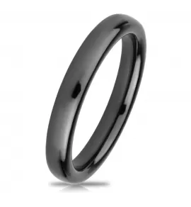 Черное кольцо из керамики Everiot RCM-0002 парное, обручальное