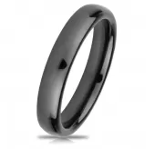 Черное кольцо из керамики Everiot RCM-0002 парное, обручальное