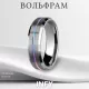 Кольцо INFY R-TU18W из карбида вольфрама c тонкой разноцветной полоской