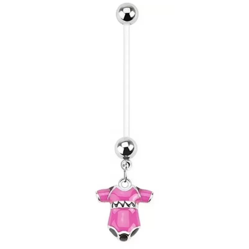Штанга для пирсинга пупка PiercedFish NPG-1002 для беременных