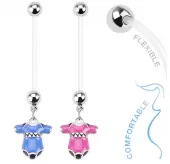 Штанга для пирсинга пупка PiercedFish NPG-1002 для беременных