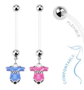 Штанга для пирсинга пупка PiercedFish NPG-1002 для беременных