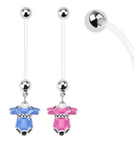 Штанга для пирсинга пупка PiercedFish NPG-1002 для беременных