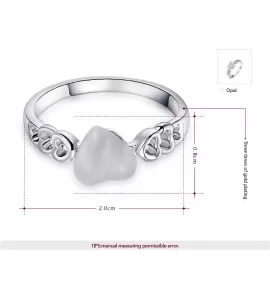 Кольцо ROZI RG-78200A с перламутровым сердцем