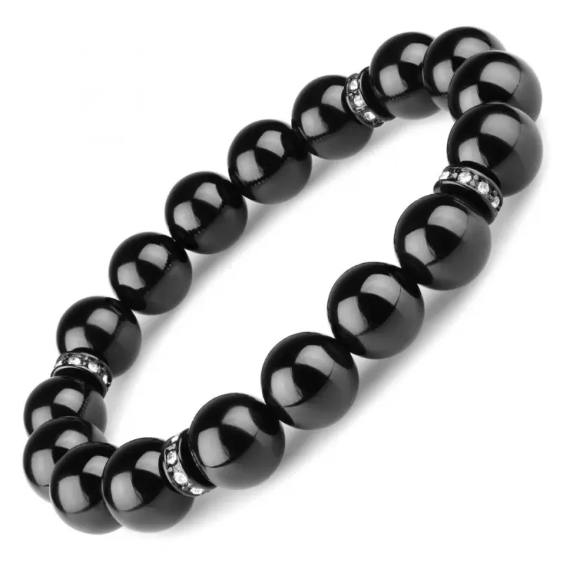 Женский браслет Everiot Select LNS-2210 из черного агата