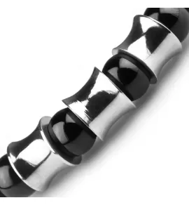 Браслет из агата и камня бычий глаз на резинке Everiot Select LNS-2129