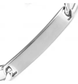 Мужской браслет-цепочка Everiot SB-ZS-7638 с пластиной для гравировки из стали