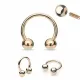 Циркуляр (подкова) из стали PiercedFish GRH серьга для септума носа, хеликса уха, трагуса, брови, губы, пупка, сосков, пирсинга смайл