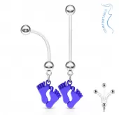Пирсинг пупка банан PiercedFish NPG-1003 для беременных