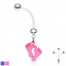 Пирсинг пупка банан PiercedFish NPG-1003 для беременных