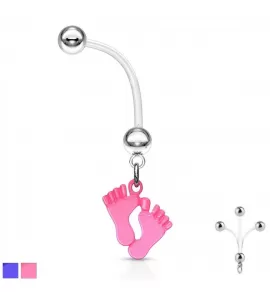 Пирсинг пупка банан PiercedFish NPG-1003 для беременных