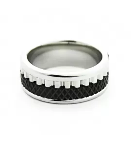 Мужское кольцо из карбида вольфрама CARRAJI R-TU-0122