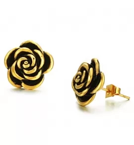 Серьги-гвоздики Everiot SE-XP-0019 в форме роз