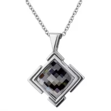 Кулон Everiot AAB-756PSS из стали с кристаллом Swarovski