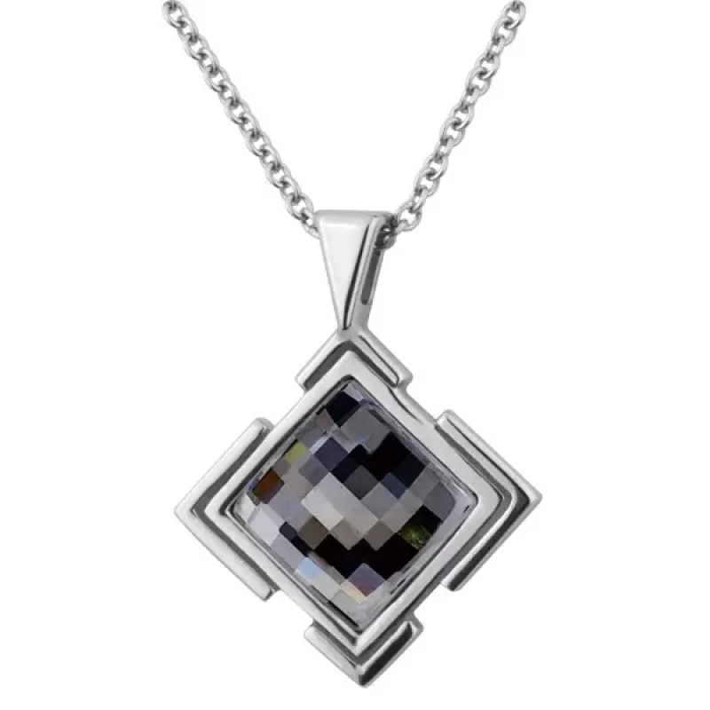 Кулон Everiot AAB-756PSS из стали с кристаллом Swarovski