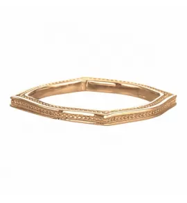 Кольцо из стали Everiot AAB-479GRSS квадратное цвета розового золота