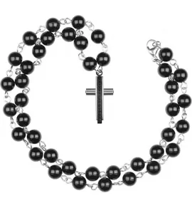 Мужской розарий Everiot Select LNS-3023 из стали и натуральных камней