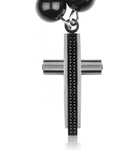 Мужской розарий Everiot Select LNS-3023 из стали и натуральных камней