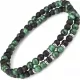 Браслет на резинке Everiot Select LNS-0230 из малахита и граненого агата