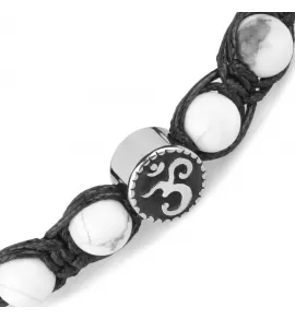 Плетеный браслет Шамбала ручной работы из кахолонга Everiot Select LNS-3131 со знаком Ом