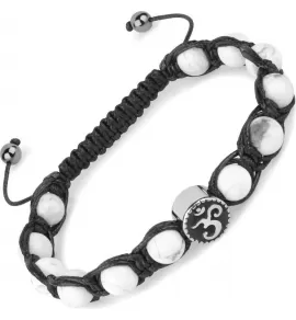 Плетеный браслет Шамбала ручной работы из кахолонга Everiot Select LNS-3131 со знаком Ом