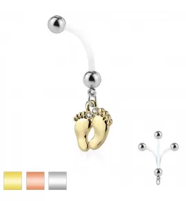 Пирсинг пупка банан PiercedFish NPG-1008 для беременных