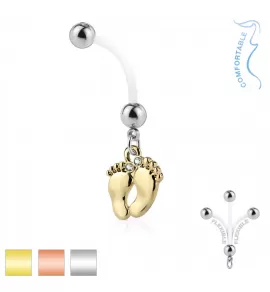 Пирсинг пупка банан PiercedFish NPG-1008 для беременных