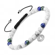 Браслет Шамбала со знаками зодиака Everiot Select LNS-6012 из лазурита и кахолонга