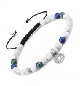 Браслет Шамбала со знаками зодиака Everiot Select LNS-6012 из лазурита и кахолонга