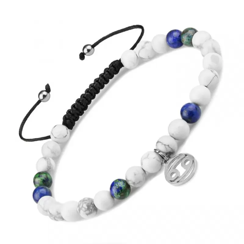 Браслет Шамбала со знаками зодиака Everiot Select LNS-6012 из лазурита и кахолонга