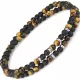 Браслет на резинке Everiot Select LNS-0231 из камня тигровый глаз и граненого агата