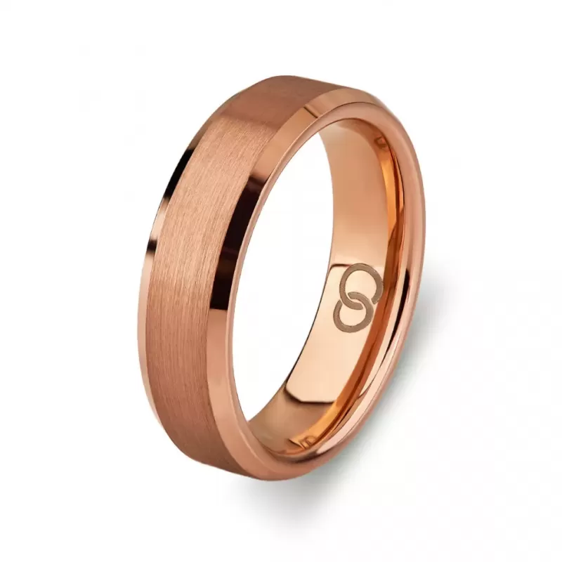 Кольцо из титана в классическом стиле матовое INFY RTI-4513