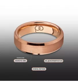 Кольцо из титана в классическом стиле матовое INFY RTI-4513