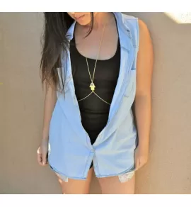 Нательная цепочка Chersy ALBC-4070 с амулетом "рука бога"