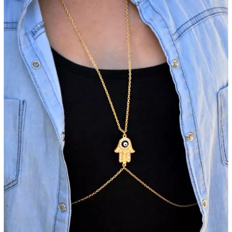 Нательная цепочка Chersy ALBC-4070 с амулетом "рука бога"