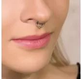 Кольцо кликер из титана Pirslab RHT90-RD серьга для пирсинга септума, трагуса и хеликса, брови, сосков