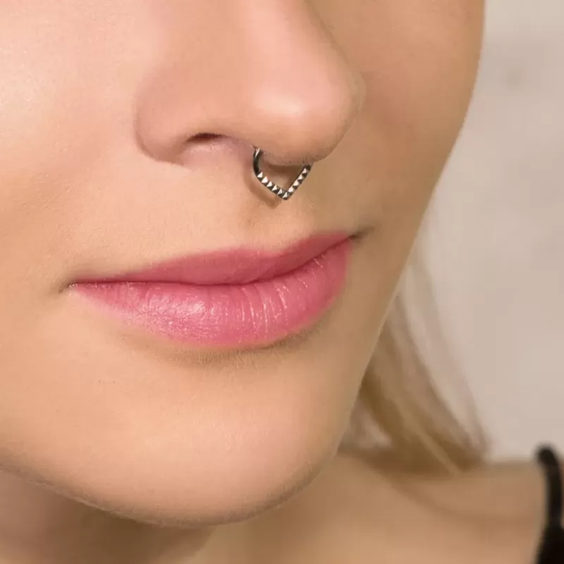 Кольцо кликер из титана Pirslab RHT90-RD серьга для пирсинга септума, трагуса и хеликса, брови, сосков